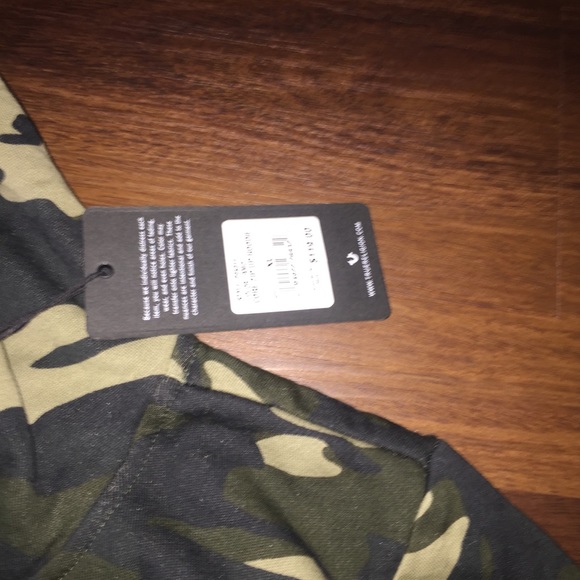 True Religion Full Zip Hoodie Camouflage Sweatshirt NWT - Picture 5 of 6